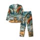 thumbnail image 1 of Balery Red Blue Dragon Battle Epic Pijama para Hombre de Dos Piezas con Manga Larga, Conjunto de Dormir y Descanso Suave con Bolsillos-XX-Large, 1 of 7