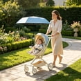 thumbnail image 6 of MMJ Sun Shade Umbrella Clamp On UPF50+ Foldable Adjustable Outdoor Rain Protection for Wheelchair Walker Camping Cart Golf Cart, 6 of 6