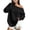 Black, variant on FAHUOMU Women's Off Shoulder Sweatshirt Long Sleeve Pullover Tops Fall Winter Fashion Oversized Causal Clothes