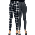 thumbnail image 1 of Set 2 Jeggins Mujer Legging Pantalón A Cuadro Mallones Mayon, 1 of 5