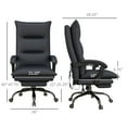 thumbnail image 2 of Massage Chairs Vinsetto Microfiber Office Chair with Massage, Heat, Footrest, Gray,Power Recliners, 2 of 7