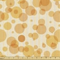 thumbnail image 1 of Abstract Sofa Upholstery Fabric by the Yard, Vertical Stripes Lines Bubbles Rhythmic Geometric Motifs Illustration, Decorative Fabric for DIY and Home Accents, Pale Orange and White by Ambesonne, 1 of 5