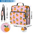 thumbnail image 2 of FORMRS Zipper Binder with Shoulder Strap 2-inch Ring 500 Sheet Capacity File Bag, Cartoon Oranges, 2 of 5