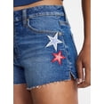 thumbnail image 4 of No Boundaries Americana Festival Denim Shorts, 2'' Inseam, Women's 00-18, 4 of 5