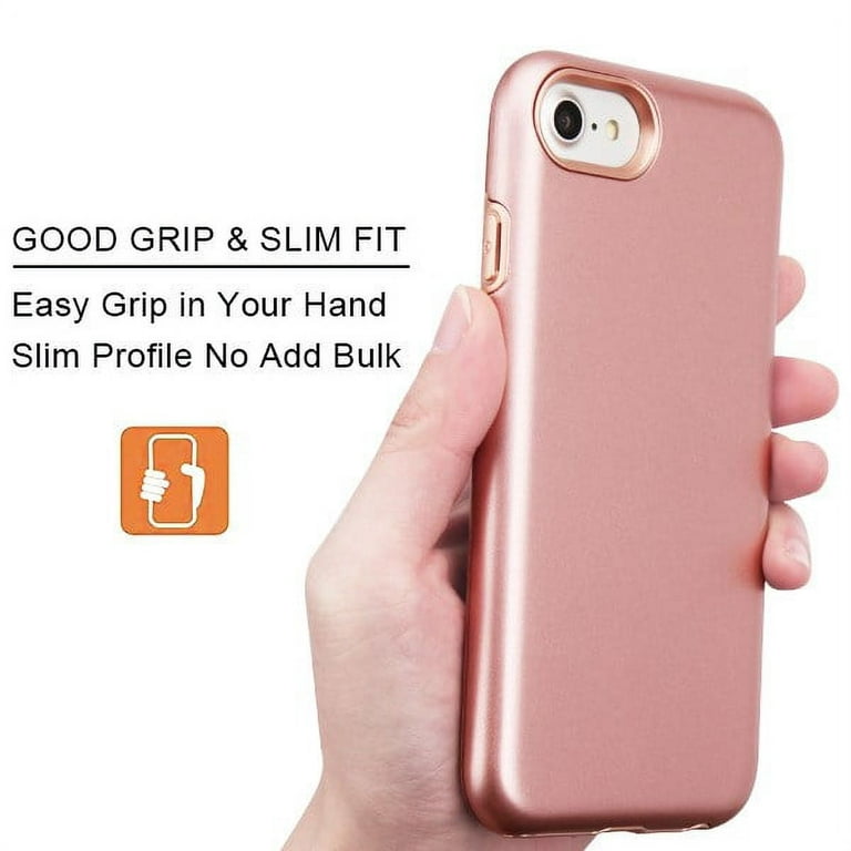 $9.98 - Rose Gold/Pink Shockproof Case Hybrid Cover For Iphone 6
