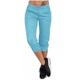 thumbnail image 5 of Aofany Capris Pants for Women High Waisted Lightweight Pants Summer Casual Joggers with Pockets, 5 of 7