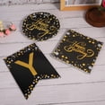 thumbnail image 4 of Vajilla para fiesta de feliz cumpleaños, juego de banderines, platos desechables, servilletas, suministros de decoración, 4 of 5