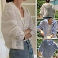 thumbnail image 3 of LUVCLS Camisetas con capucha y rayas para mujer con protección solar Lote E9, 3 of 7
