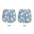 thumbnail image 5 of Picia Funny Chicken Pattern Women's 2 in 1 Athletic Running Shorts High Waisted Workout Casual Gym Sweat Shorts with Comfy Liner Zipper Pockets-XX-Large, 5 of 9