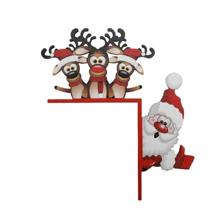 

Guibest Santa Clau Christmas Door Corner Decoration DIY Stitching Home Homes Funny On My Door Corner Movie On My Door Corner Is So Pottery Easter Small Acrylic Beads Garland Chandelier Chandelier