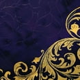thumbnail image 6 of Orinice Gold Swirl Design Round Table Cover Stain Resistant Washable Indoor Outdoor Tablecloth Kitchen Dining Wedding Parties 100% Polyester Fiber 54-58, 6 of 8