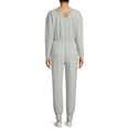 thumbnail image 4 of No Boundaries Juniors’ Long Sleeve Jumpsuit, 4 of 5