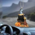 thumbnail image 4 of Halloween Pumpkin Car Home Pendant, Halloween Decor, Rear View Mirror Charm Auto Rearview Mirror Pendants for Car Patios Garden Cafes Style F, 4 of 7