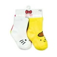 thumbnail image 2 of Hello Kitty & Friends Baby and Toddler Girl Mid-Crew Socks, 5-Pack, Sizes 12M-4T, 2 of 4