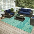 thumbnail image 2 of Addison Rugs Indoor/ Outdoor Addison Yuma Geometric Southwest Washable Rug 9' x 12' - Green, 2 of 8