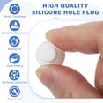 thumbnail image 3 of Uxcell 25 Pcs Tapón de Silicona en Forma de T, Diámetro 9.5 mm/0.37 Pulgadas, Tapón de Silicona Impermeable Reutilizable, Sellado Sólido, Tapón Redondo para Agujeros de Equipos, Blanco, 3 of 7