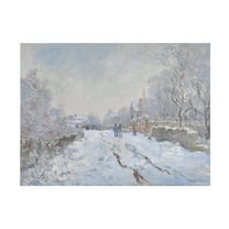 Monet 'Snow At Argenteuil' Canvas Art