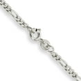 thumbnail image 3 of Sterling Silver 2.5mm Figaro Chain (18 X 2.5) Made In India qfg070-18, 3 of 5