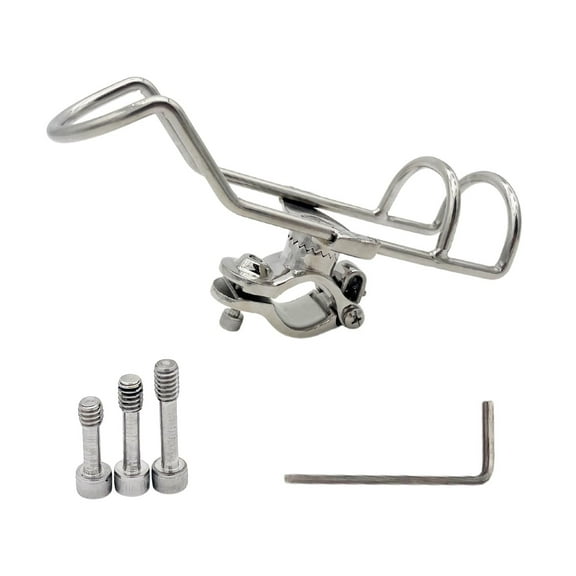 MARINE CITY Fishing Rod Holder, 304 Stainless Steel, Rotating Head, Space-Saving Design, Corrosion-Resistant, Fits 7/8 Inches to 1-1/4 Inches Tubes, Ideal for Boats, Docks, and Pontoons
