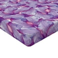 thumbnail image 4 of Ambesonne Jungle Floral Fitted Sheet, Modern Boho Violets, California King, Pale Lavender and Pastel Pink, 4 of 5