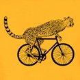 thumbnail image 1 of Men's Cheetah Riding A Bicycle Premium Tshirt, 1 of 3