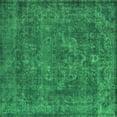 thumbnail image 1 of Ahgly Company Indoor Square Oriental Green Industrial Area Rugs, 5' Square, 1 of 4