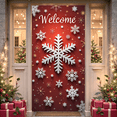 thumbnail image 4 of Festive Christmas Decor Holiday Banner Winter Scene for Christmas Party Indoor Events Festive Decorations, 4 of 9