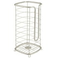 thumbnail image 4 of mDesign Metal Free Standing Toilet Paper Stand, Holds 3 Rolls - Satin, 4 of 4