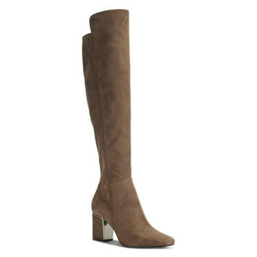 DKNY Over-the-Knee Dress Boots, Pointed-Toe, Mushroom, Size 9