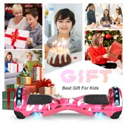 SISIGAD Upgraded Hoverboard with Bluetooth Speakers & LED Light, 6.5 Tires Dual Powerful Motor All Road Self Balancing Scooter