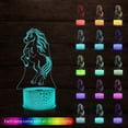 thumbnail image 2 of Luz nocturna de caballo para niños, regalo de caballo para decoración de habitación de niñas con control remoto, 2 of 5