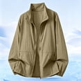 thumbnail image 2 of Annhoo Zip Up Jackets for Men Long Sleeve Stand Collar Lightweight Outerwear with Pockets Casual Running Jackets, 2 of 8