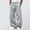 Gray, variant on LJEFF Men Wide Leg Baggy Casual Pants, Soft Pocket Elastic Waist Breathable Outdoor Gift Trousers Dark Gray