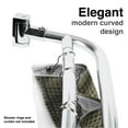 thumbnail image 5 of Double Curved Chrome Shower Curtain Rod Wall Mounted Adjustable 44 to 70 inches, 5 of 11