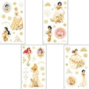 SandyLion Wall Stickers: Disney Princess-Season of Enchantment Gold Glitter