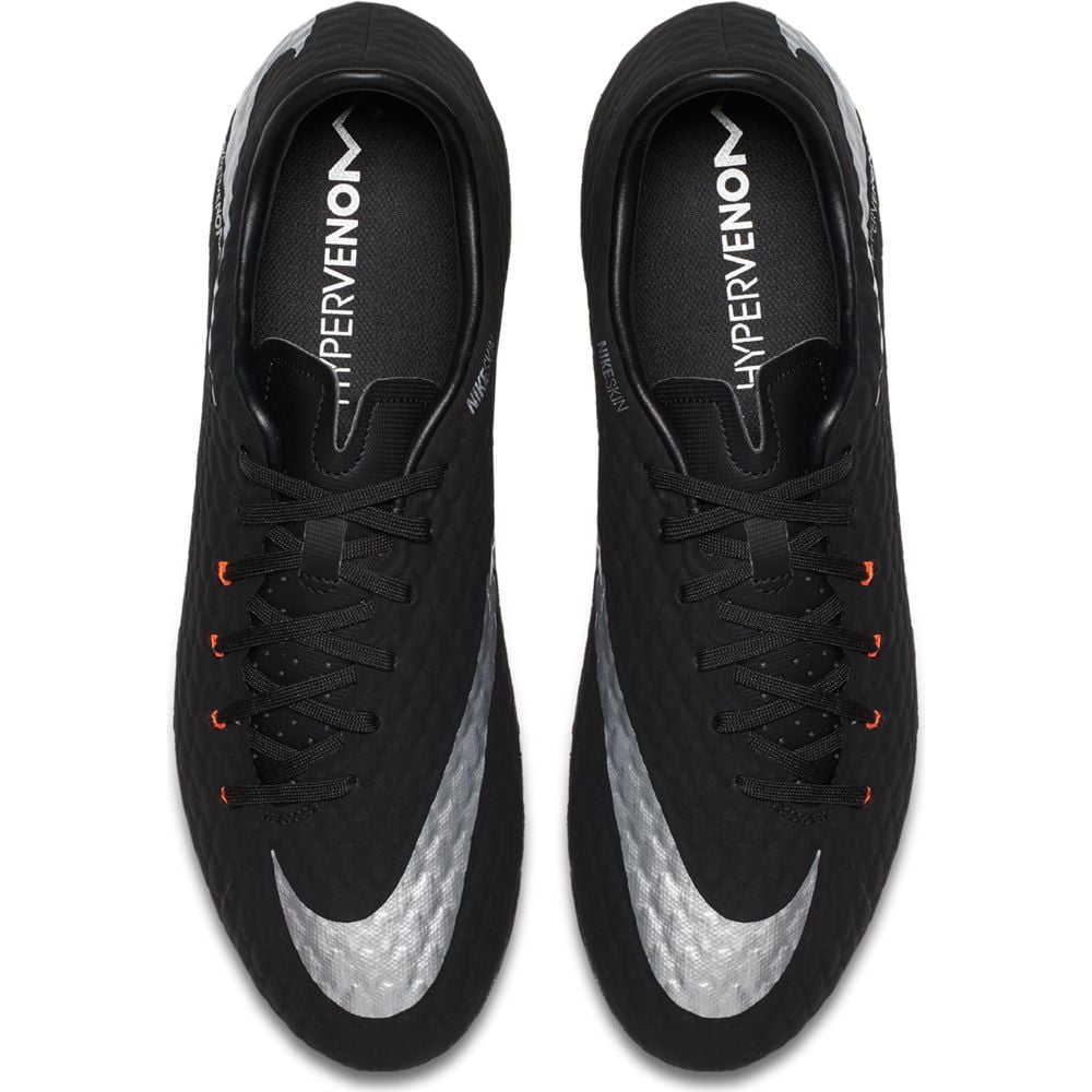 lotería frase exterior Nike Men's Hypervenom Phelon III FG Soccer Cleats - Black/Silver - 10.0 -  Walmart.com