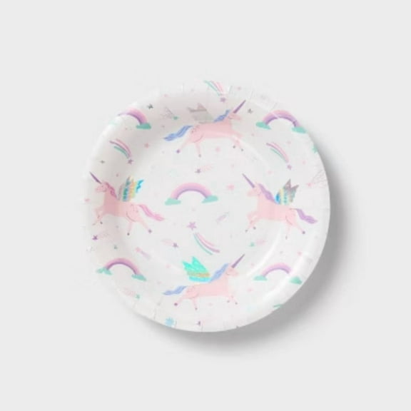 20ct Unicorn Snack Plates