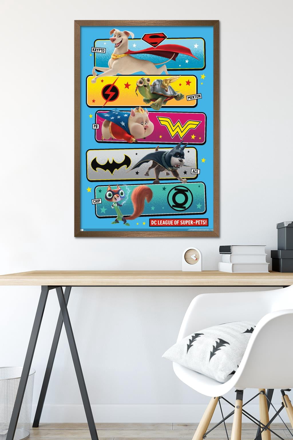 DC League of Super-Pets - The Pets Wall Poster, 22.375" x 34" Framed