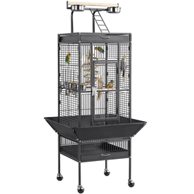 Prevue Pet Products Economy Bird Cage - Medium Size Cage For Parakeets, Lovebirds, Cockatiels | Includes Cups & Perches