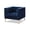 Blue, variant on Baxton Studio Zanetta Velvet Tufted Lounge Chair in Grey and Gold