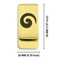 thumbnail image 2 of Stainless Steel Koru (Spiral) Maori Symbol Classic Slim Money Clip Credit Card Holder, 2 of 2
