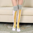 thumbnail image 4 of FARONZE Over-the-Knee White Chicken Legs Socks, Funny, 17 inch, 4 of 5