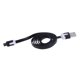 thumbnail image 1 of Cable de carga rápida para Android, duradero, plano, micro USB, de sincronización rápida, para tableta, teléfono inteligente, teléfono celular, reproductor de MP3 (negro), 1 of 7