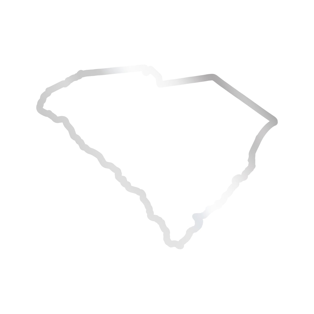 South Carolina Outline Sticker Decal Die Cut - Self Adhesive Vinyl ...