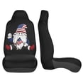 thumbnail image 4 of KAKALAD Gnome American Flag Car Accessories Seat Covers Set Vehicle Seat Covers Universal Front Seats Protector 2 Pcs, 4 of 9