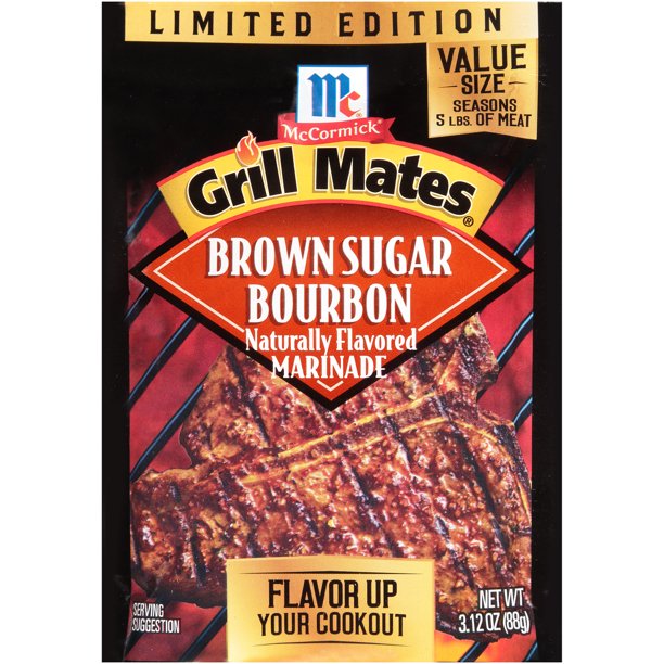 McCormick Grill Mates Marinade Mix Brown Sugar Bourbon, 3.12 oz