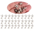 thumbnail image 1 of Rivets à Clous, 50 Pcs Clous en Forme d'Étoile en Métal Rivets Étoile pour Réparation de Cuir Décoration 0.6 Pouce, 1 of 7