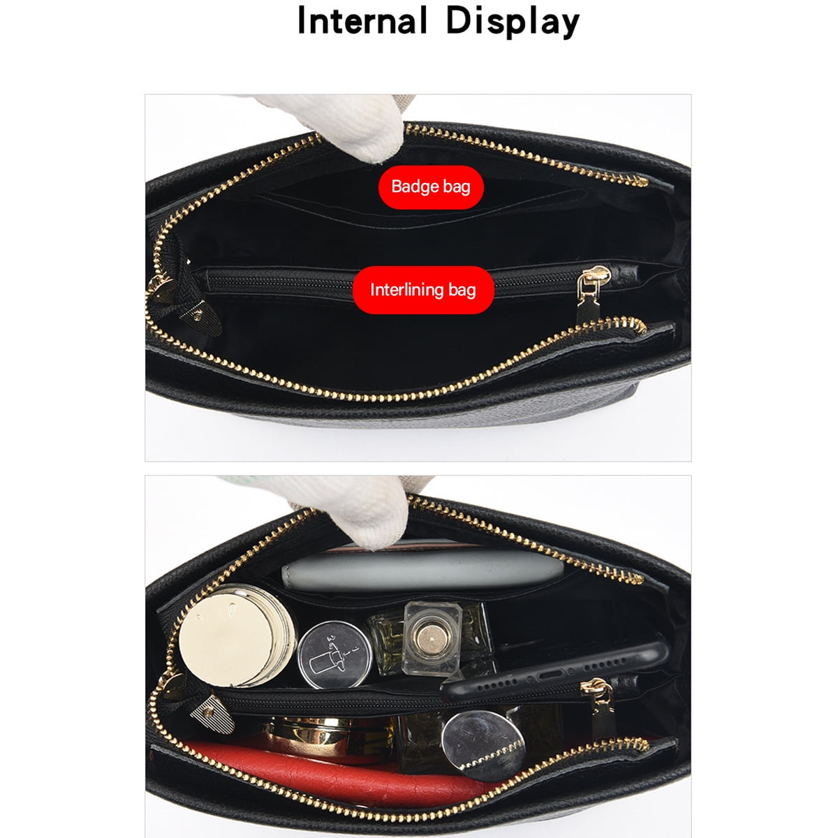 Black crossbody bag with thick strap hot sale