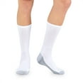 thumbnail image 5 of Fruit of the Loom Men's All Day Comfort Crew Socks, Sizes 6-12, White (6-Pack), 5 of 12