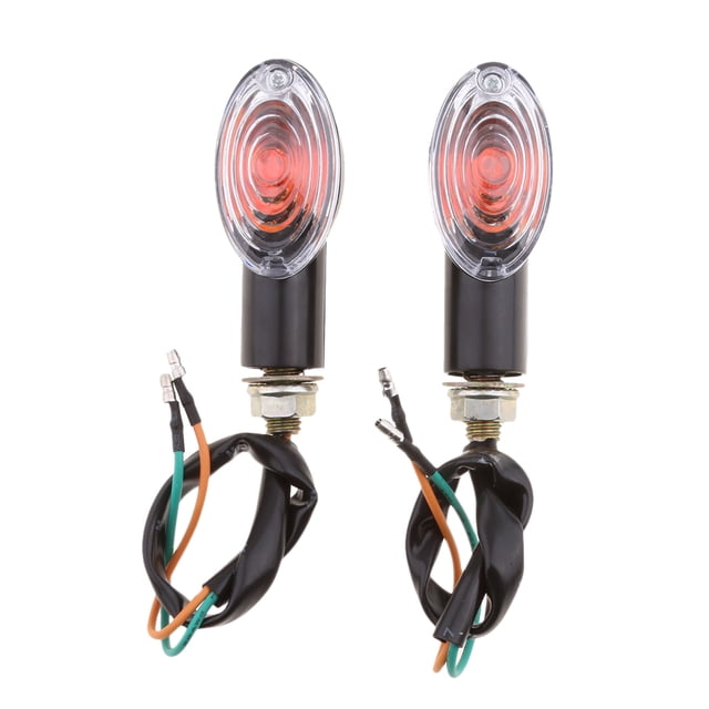 Lámpara de luz indicadora de dirección de señal de motocicleta para Cruiser Bobber Cola Luz de señal de giro de motocicleta